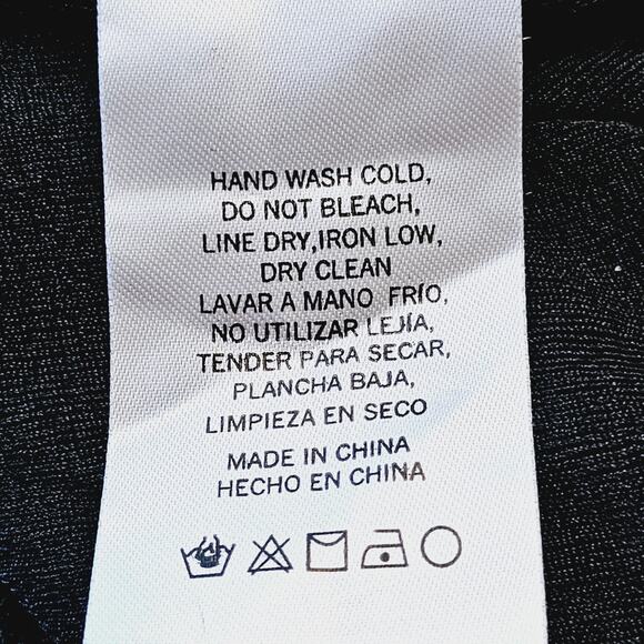 Juniper Blu Y2K Black Mini Dress Size S Spaghetti Strap Keyhole Party Club - Picture 8 of 8